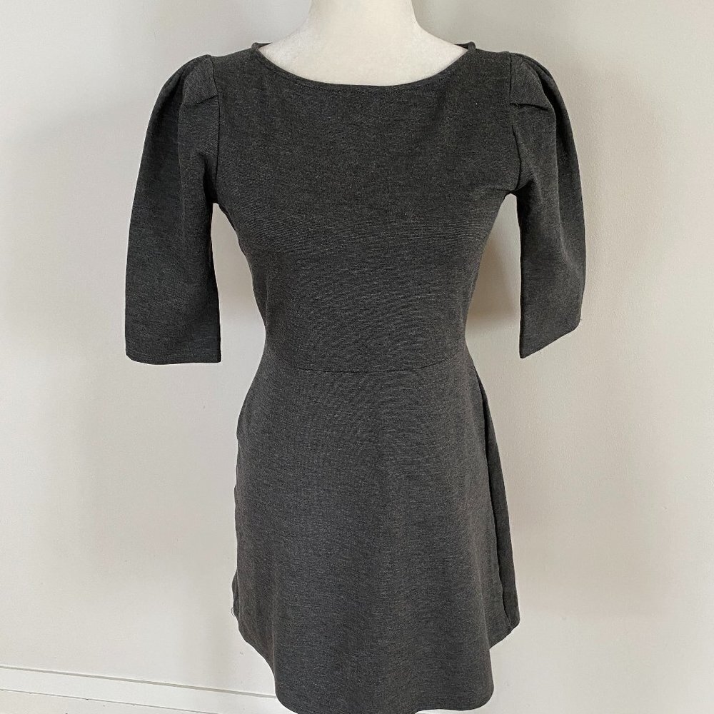 REBEL Sugar New Gray Dress BNWT Medium 3/4 Sleeve